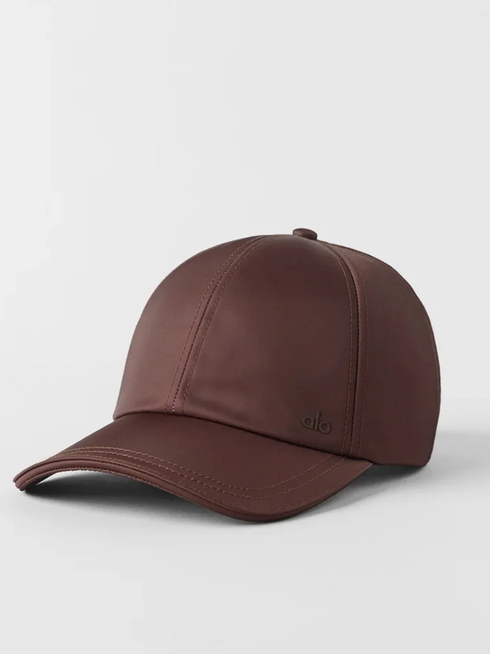Alo Yoga Satin Off-Duty Cap Brownstone NWT $98
